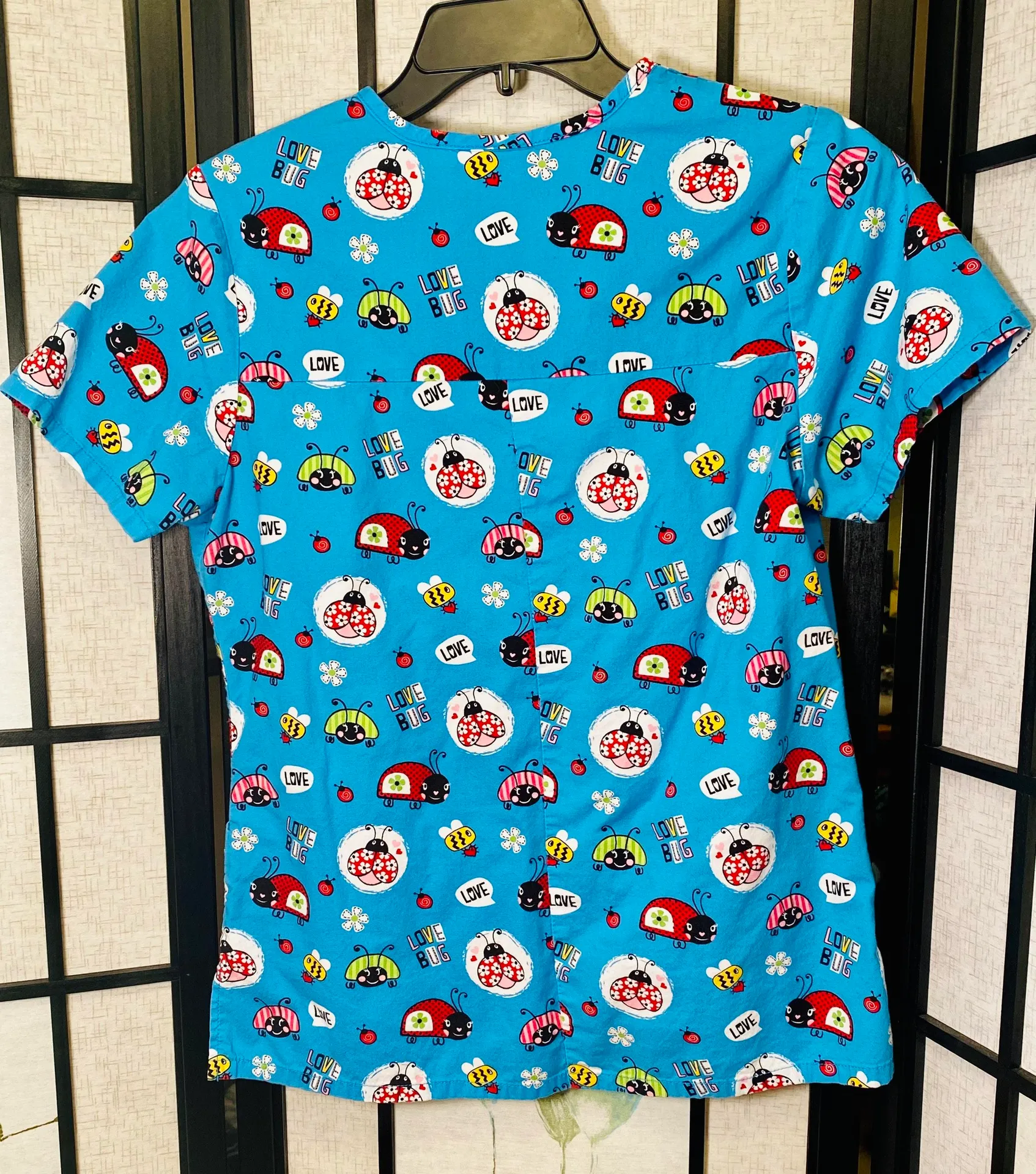 Ladybug Scrub Top - Image 2