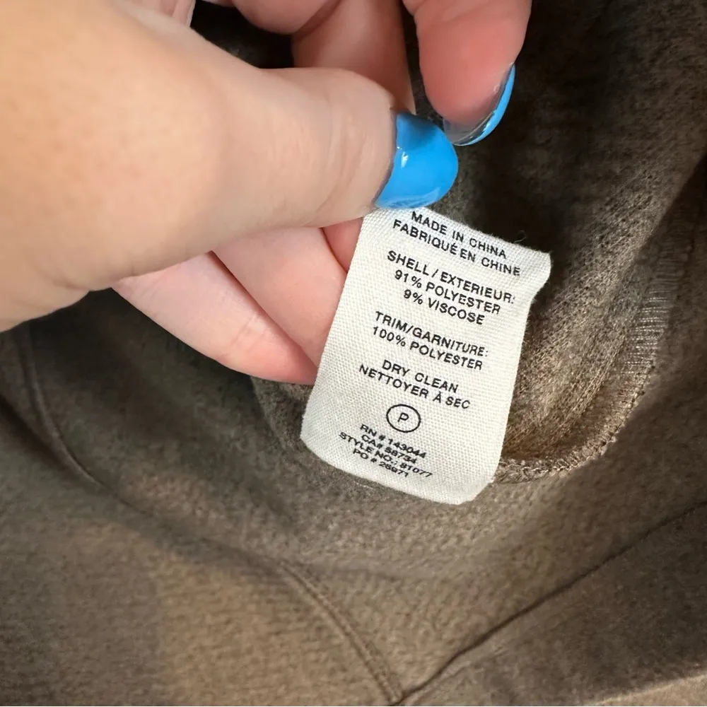 Avec Les Filles | Brown Relaxed Front Zip Jacket Barn Jacket Style Size Small - Image 5