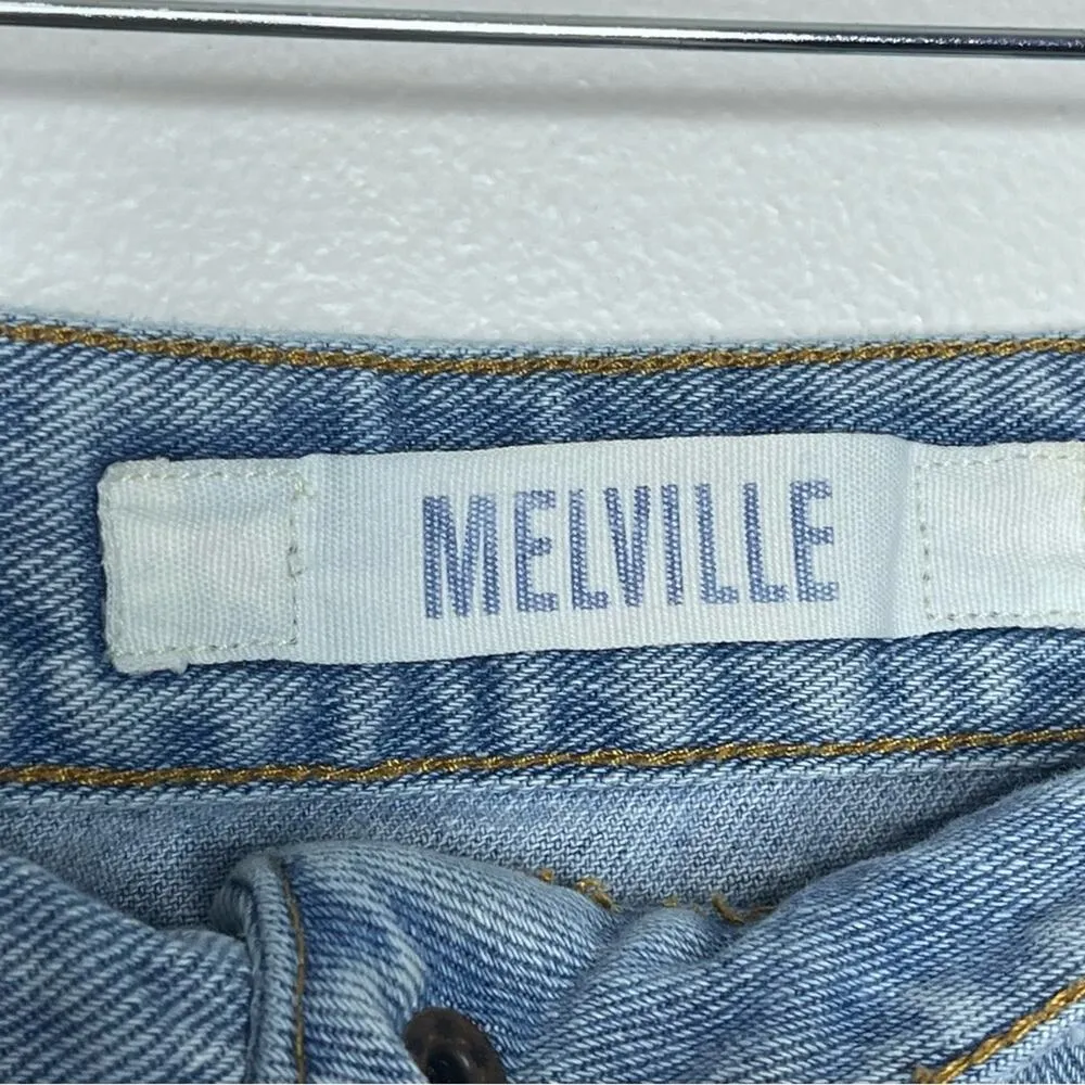 Brandy Melville Jean Denim Mini Skirt Bruce Button Front  Size 29 - Image 3