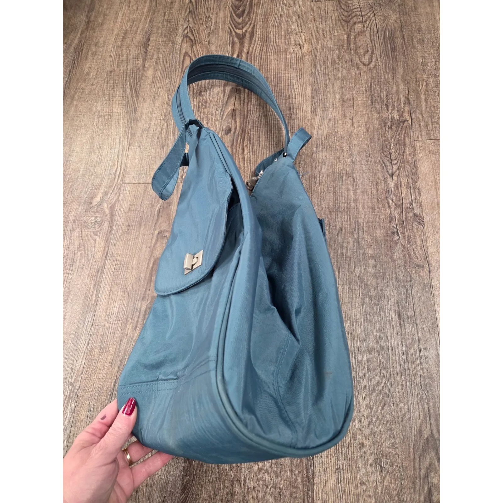 Magellan's VaultPro Crossbody Secure Travel Blue Convertible Purse Backpack - Image 2