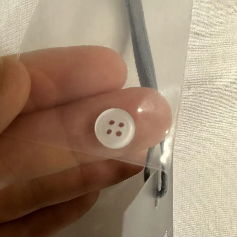 Marled Reunited Clothing White Bell Sleeve Boxy Blouse Size Small - Image 10