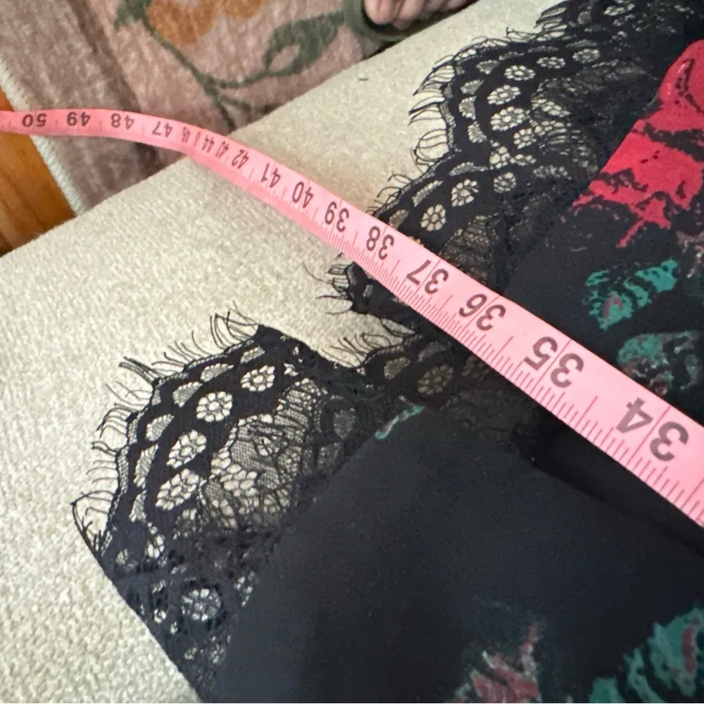 Lovers + Friends Black Hymn Rose Lace Slip Dress Size XS - Image 9