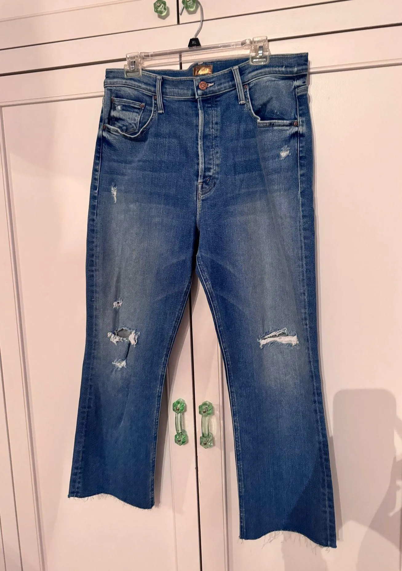 MOTHER Denim Jeans The Tripper Ankle Fray - Image 4