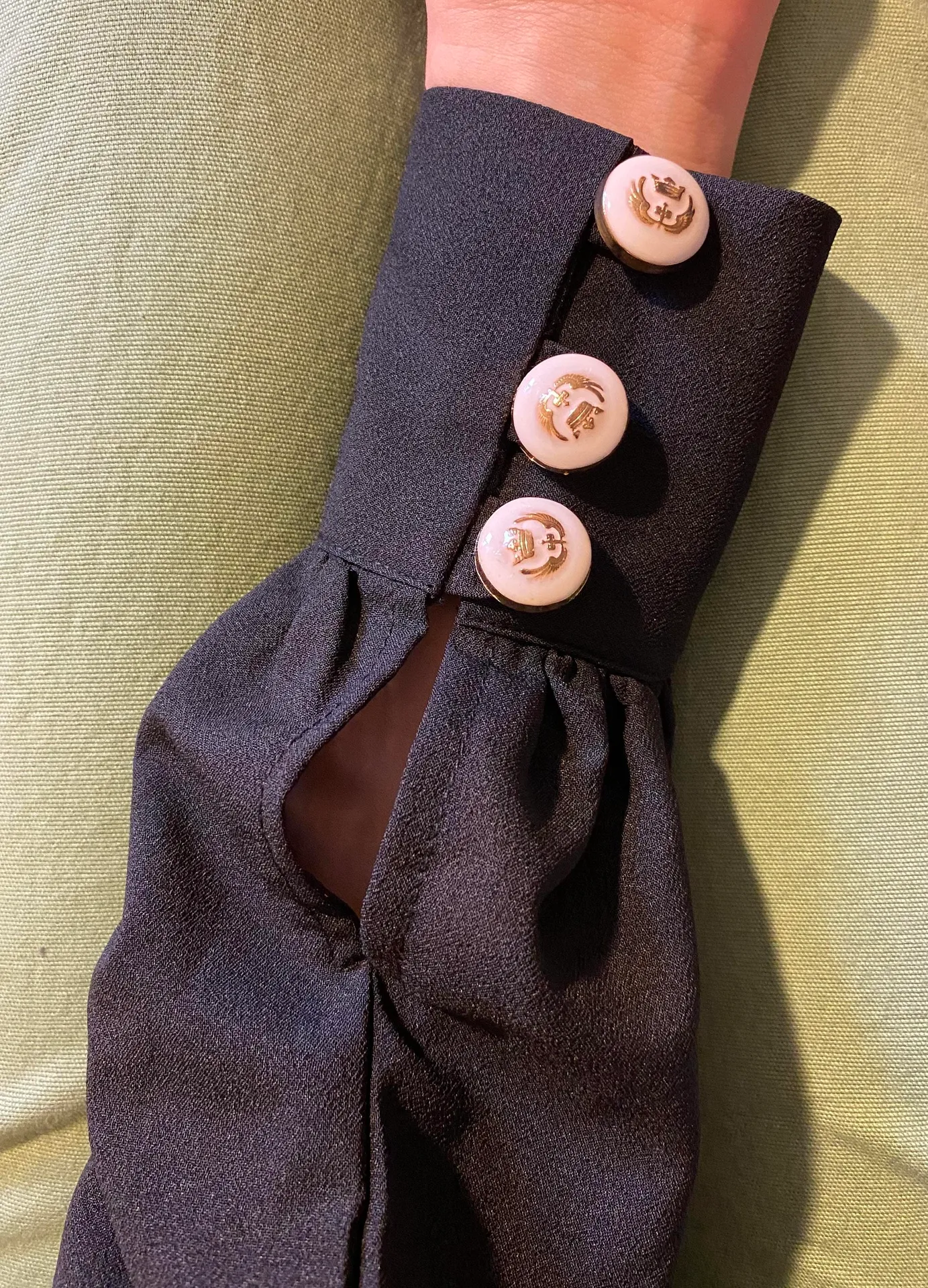 Open Back Long Sleeve Top Black - Image 3