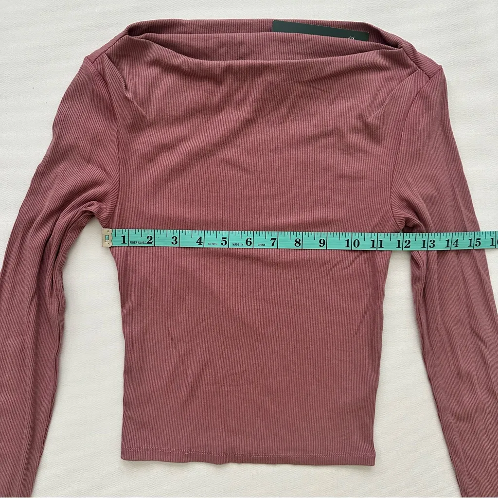 Wild Fable Women's Long Sleeve Ribbed Boatneck Top Size XXS - Image 14