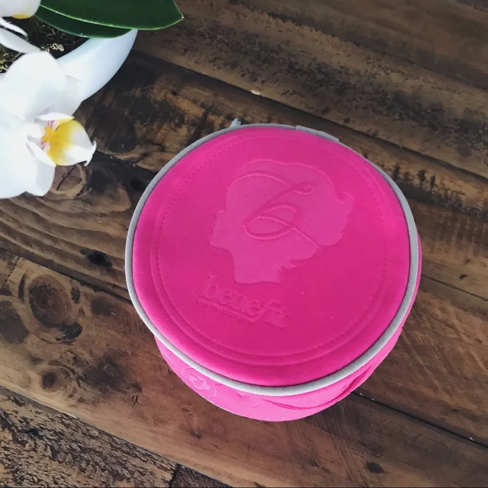 NWOT Benefit Velour Cosmetic Bag - Image 2