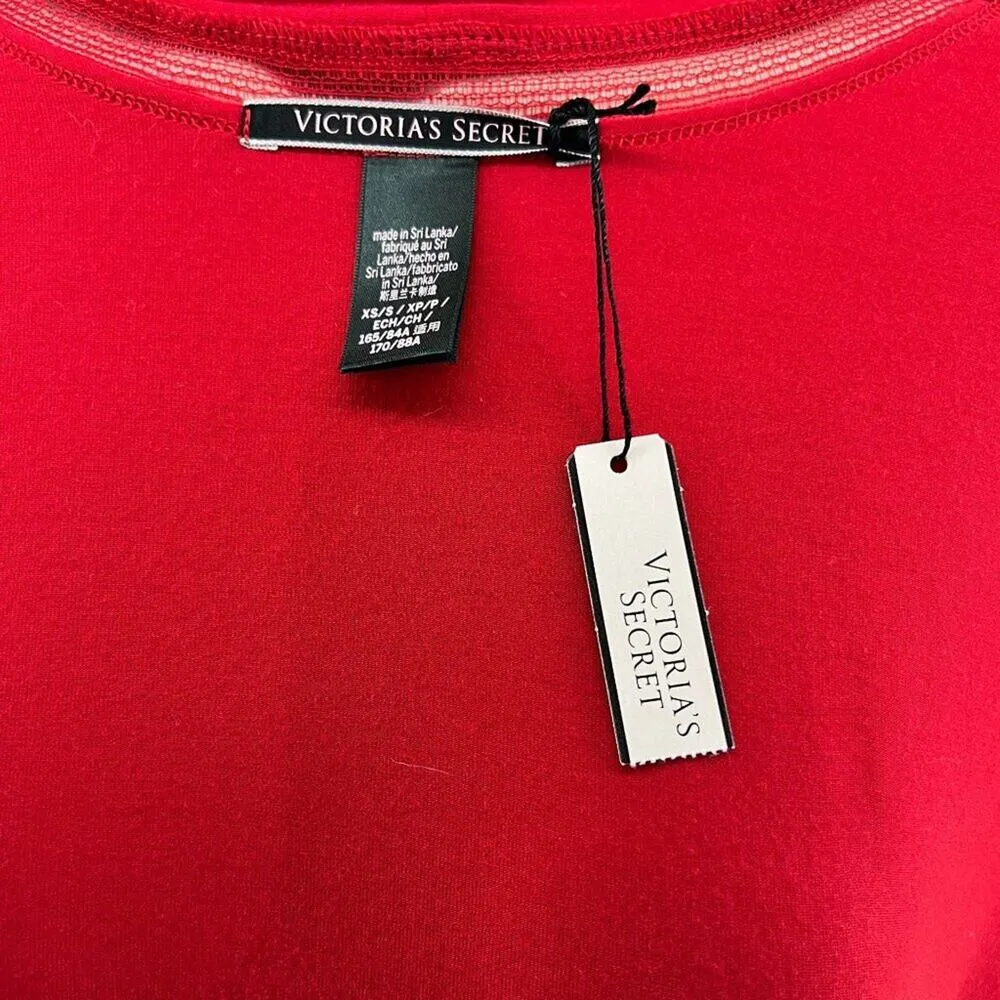 Victoria's Secret Red Hot Robe Lace Accents Womens XS/S - Image 8