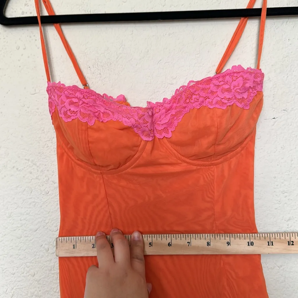 HOUSE OF CB 'Aiza' Flame‎ Orange Maxi Dress NWOT size XS - Image 12