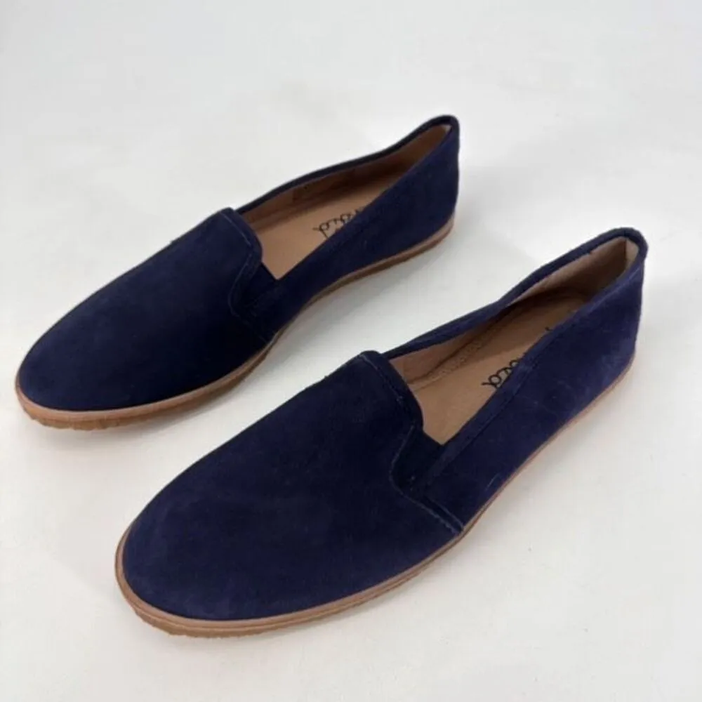 Splendid blue Suede Fine Leather Loafers Pull On Shoes Size 8 Flats Neutral Work - Image 2