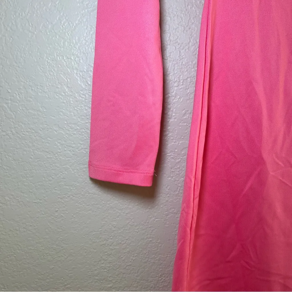 Gianni Bini Pink Mini Bodycon Dress women’s small long sleeve bright party girly - Image 2