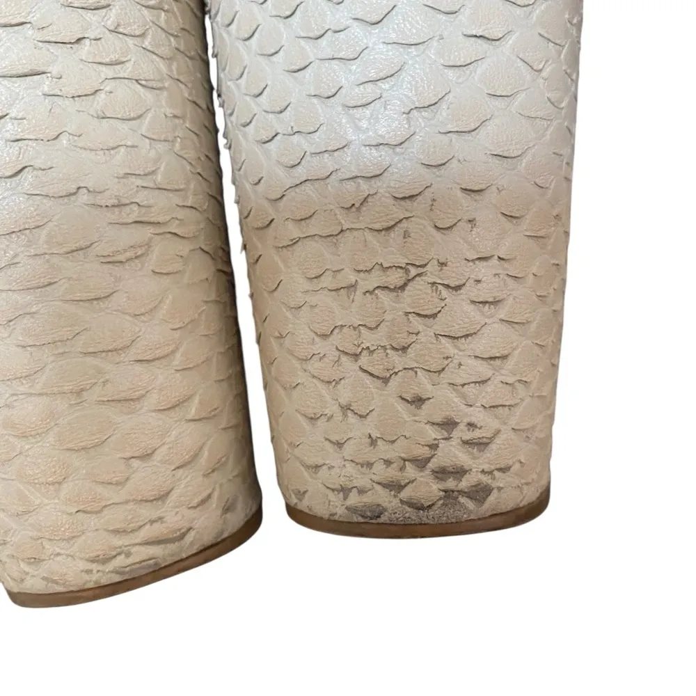 Matisse Cavalli Tan Leather Wedge Platform Slide Heel size 9 - Image 7