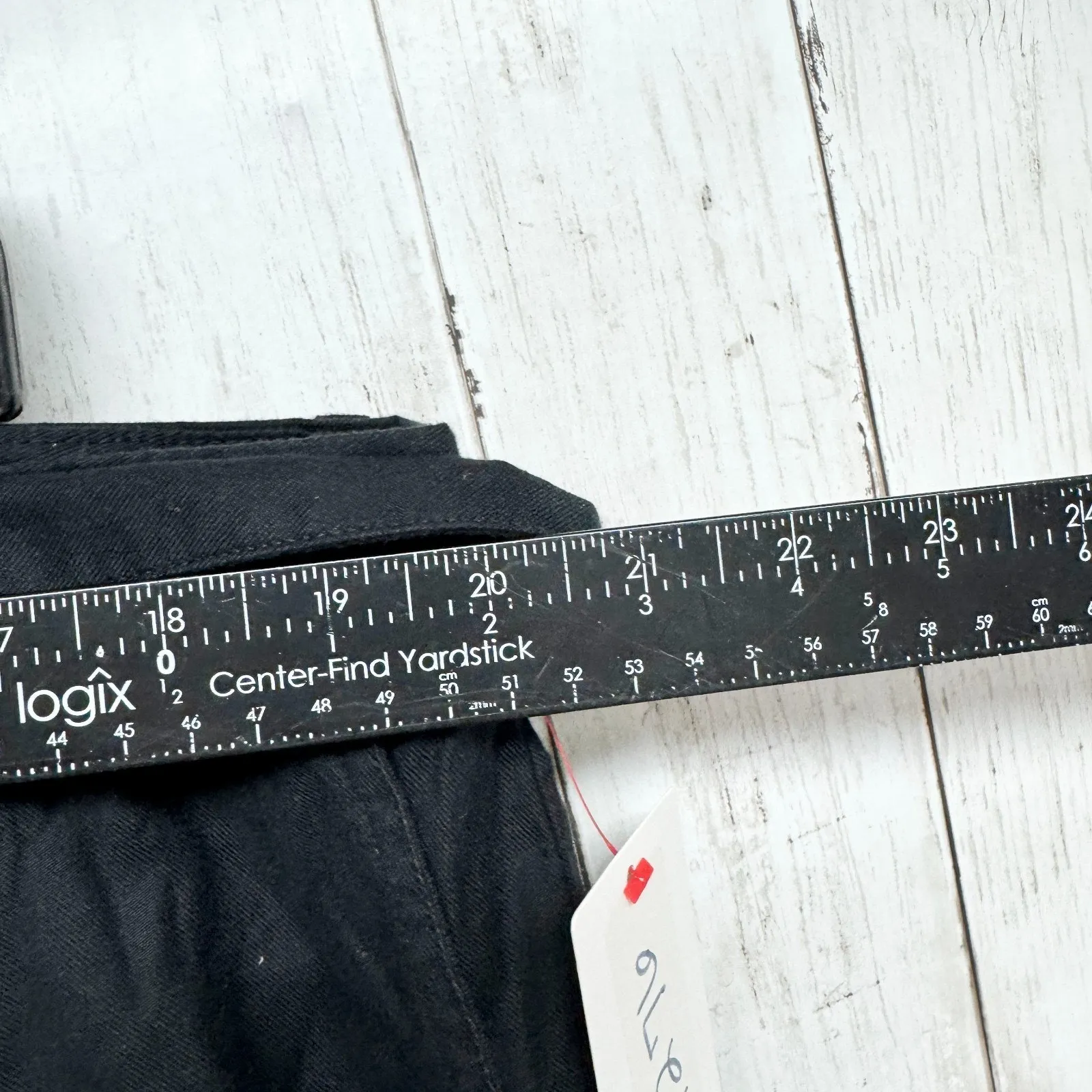 Calvin Klein Pants Women 16W Black Crop Flared Wide Leg Belted Pockets Casual - Image 4