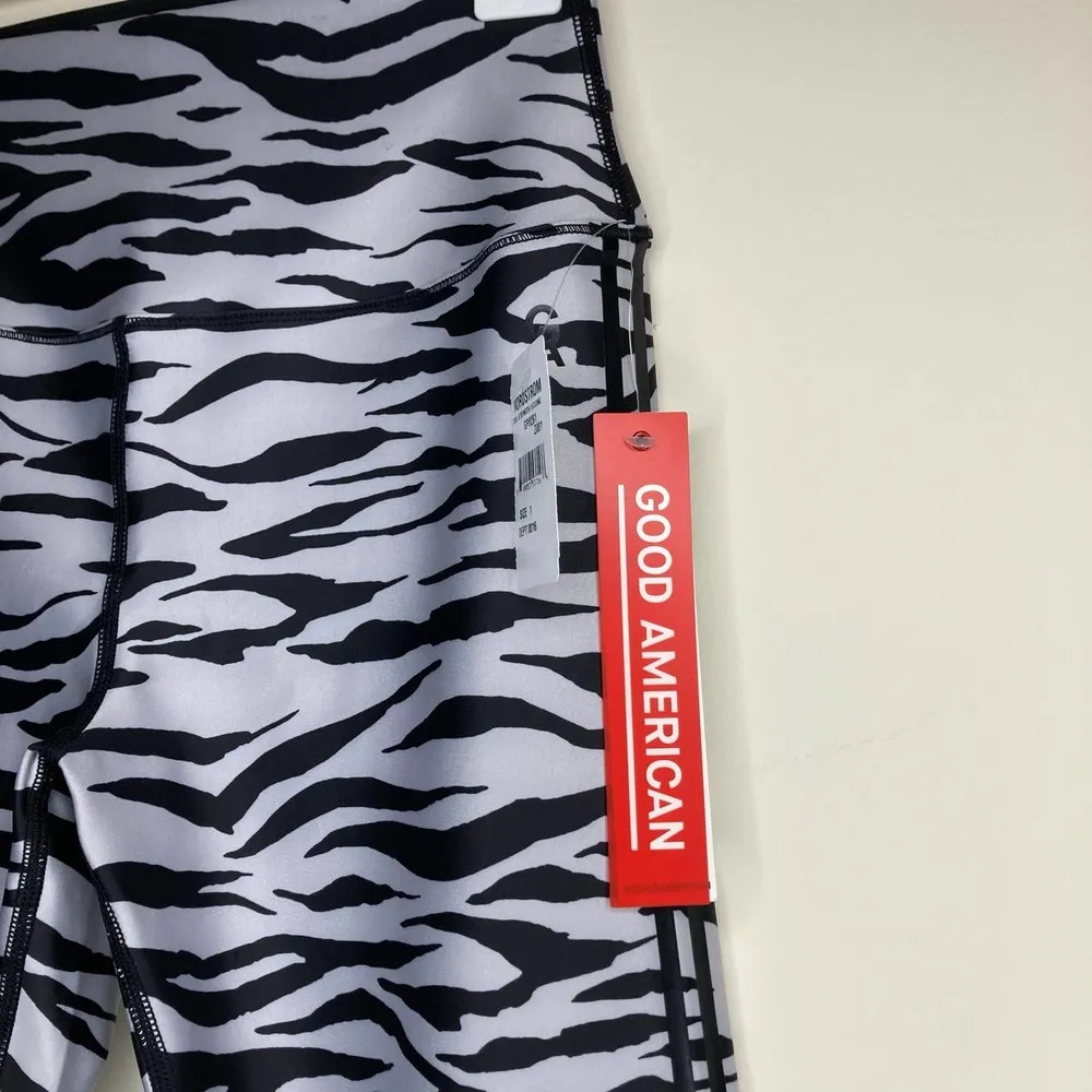NWT Good American Zebra Activewear Legging Size Small - Image 5