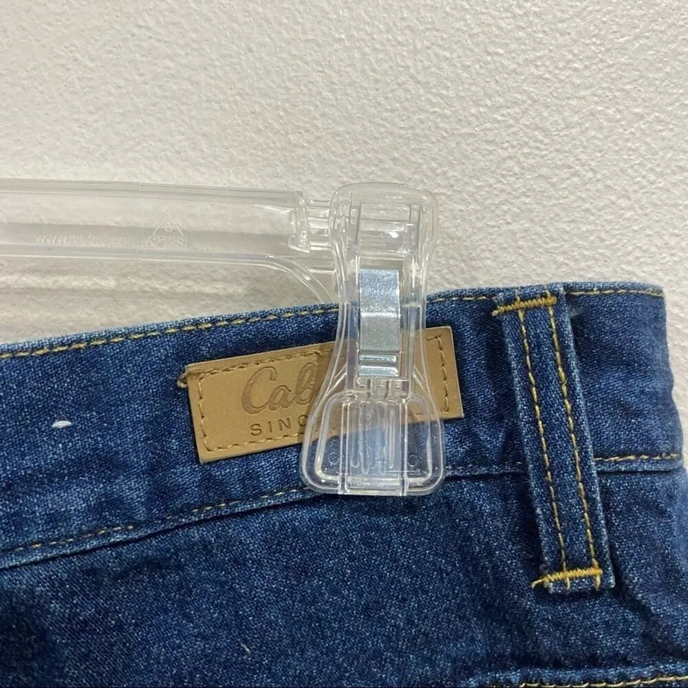CABELAS Casuals Flannel Lined Denim Jeans Size 10 Short - Image 5