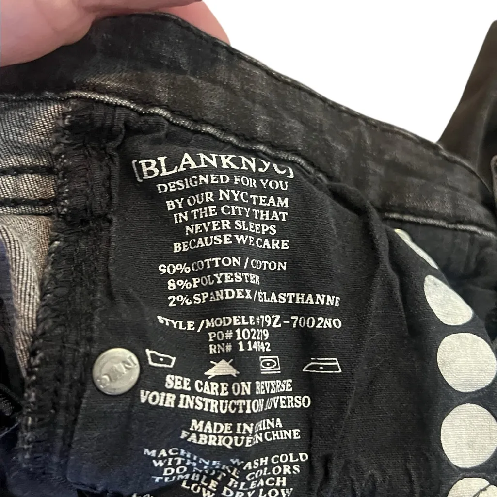 Blank NYC Distressed Black Women's Jeans size 26 - Image 7