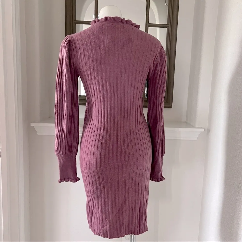 Ellie Tahari Cashmere Balloon Sleeve Sweater Dress Size S New w/Tag - Image 5