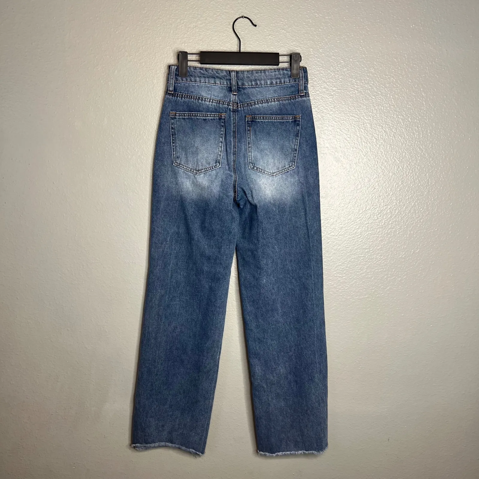 Ashley Mason Premium Jeans Womens Size 00/23 High Rise Wide Leg Denim - Image 5