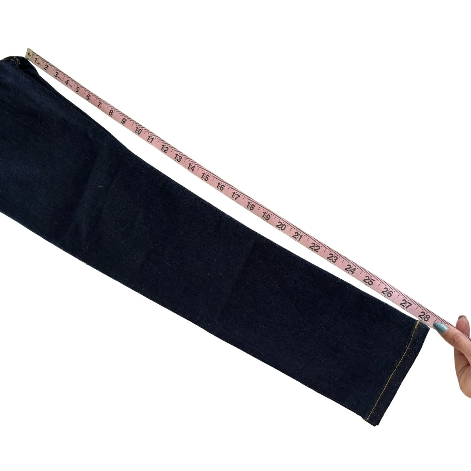 Revolve Boyish The Donny Dark Blue Wash High Rise Skinny Jeans Size 27 - Image 8