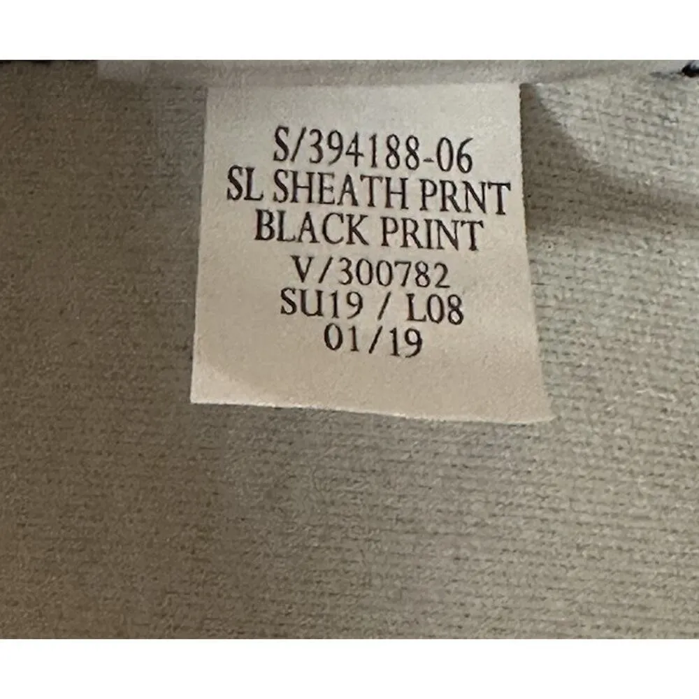 Old Navy Black Safari Giraffe Zebra Flamingo Print Sleeveless Sheath Dress XL - Image 10