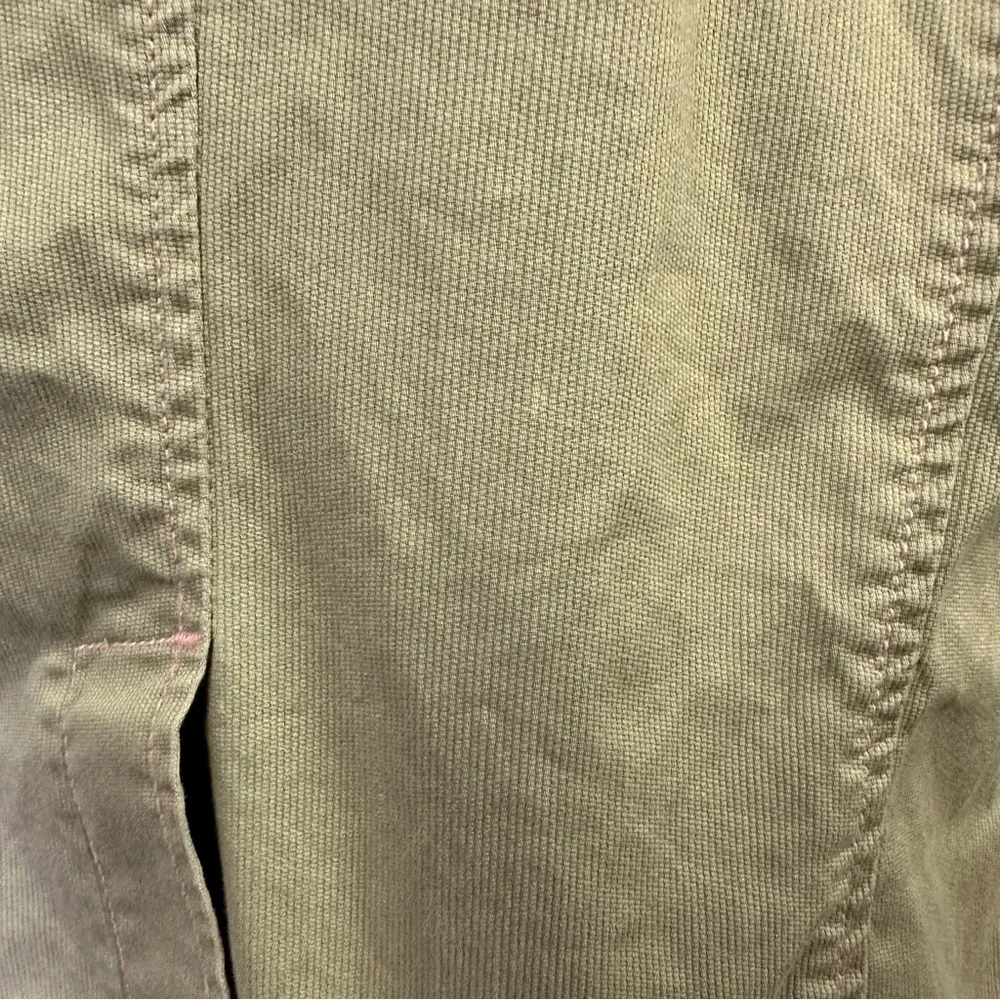 Plugg Bow Accent 2 Button Blazer Casual Jacket Cotton Blend Juniors Size Medium Green - Image 12