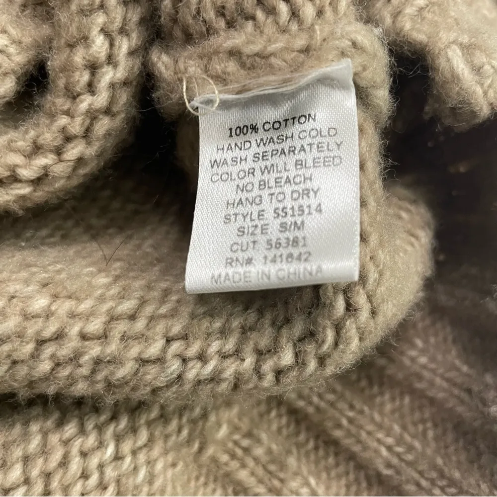 Fab’rik Cropped, Oversized cable knit sweater size S/M - Image 8