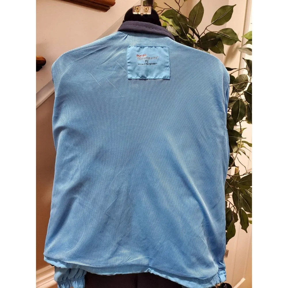 Threehearts Women's Blue Polyester Long Sleeve Jacket & Trouser 2 Piece Suit PL - Image 7