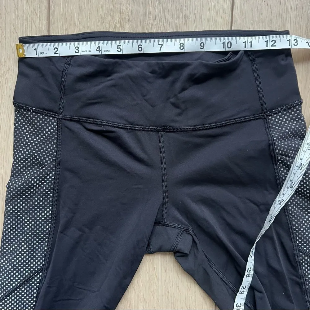 Lululemon Special Edition Speed Tight Reflective‎ Ravish Reptile Size 6 Black - Image 10