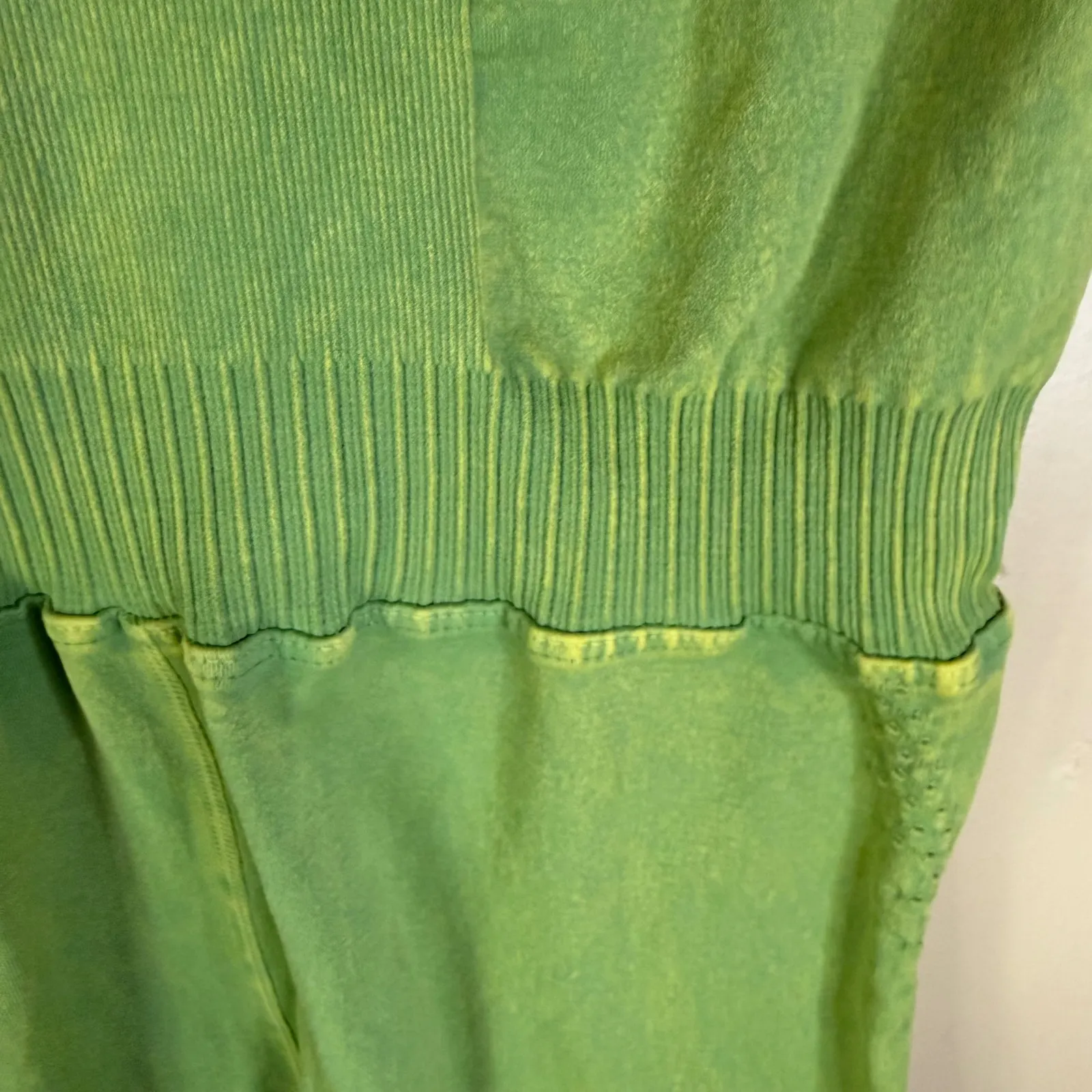 Free People Movement Good Karma Unitard Jumpsuit One Piece Disco Lime Size M/L - Image 6