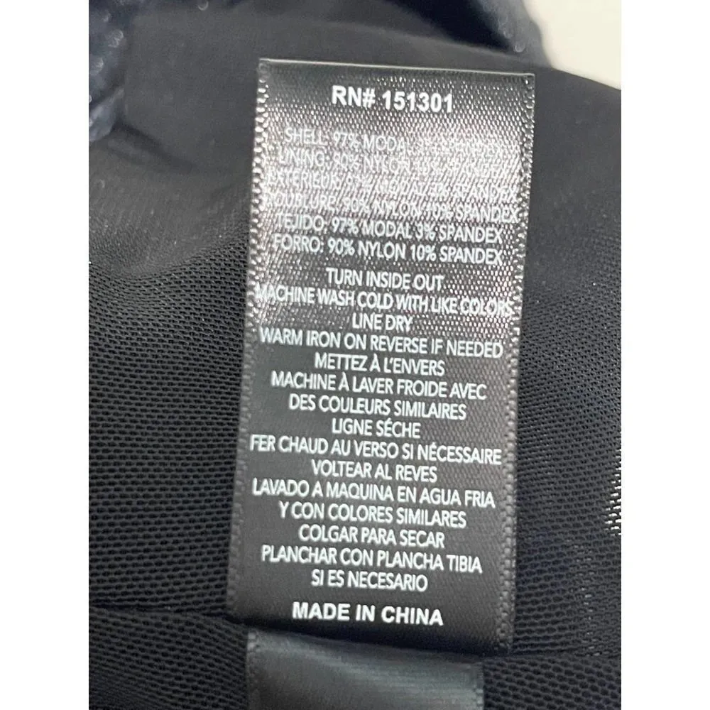 Good‎ American Women's The Running Short Moonlight Metallic Sparkle Black 0 XS - Image 14