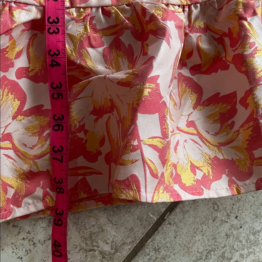 LULUS Darling Celebration Coral Pink Floral Ruffled Trumpet Midi Dress - Image 17