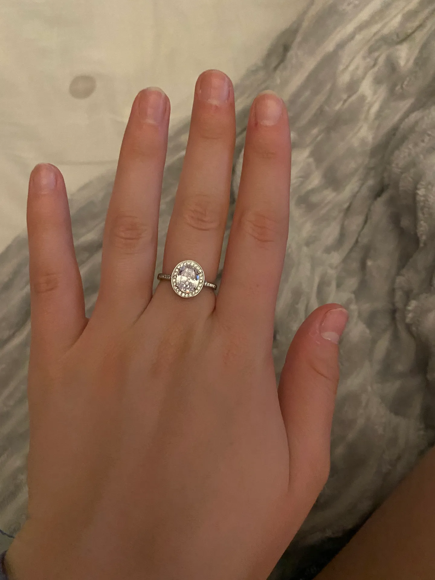 Pandora Silver Diamond Ring - Image 2