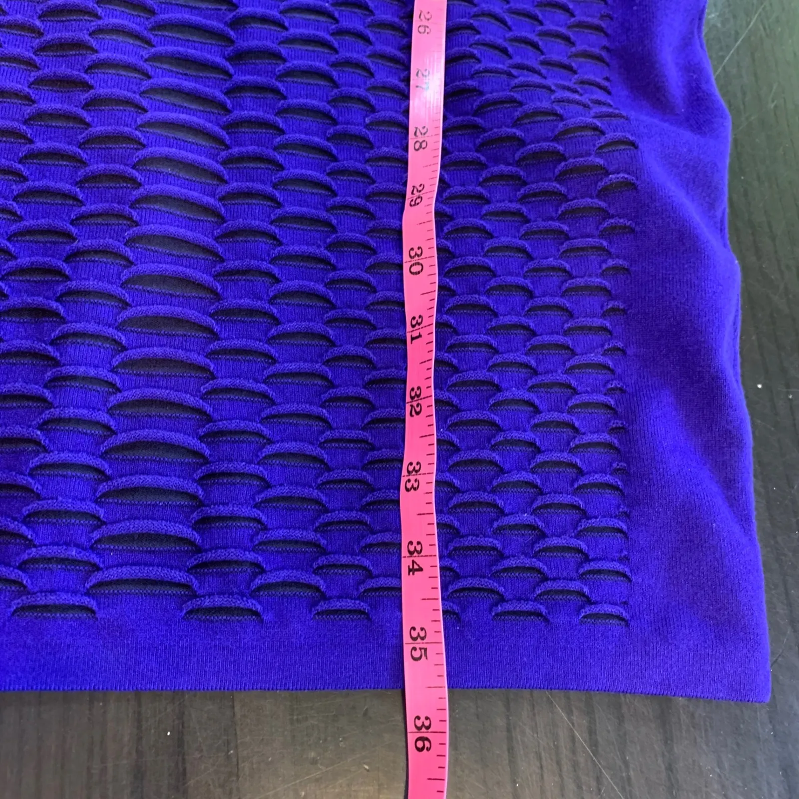 Karen Millen‎ Dopamine Dress Purple Textured Bodycon Sleeveless Size 3 (US 6) - Image 13