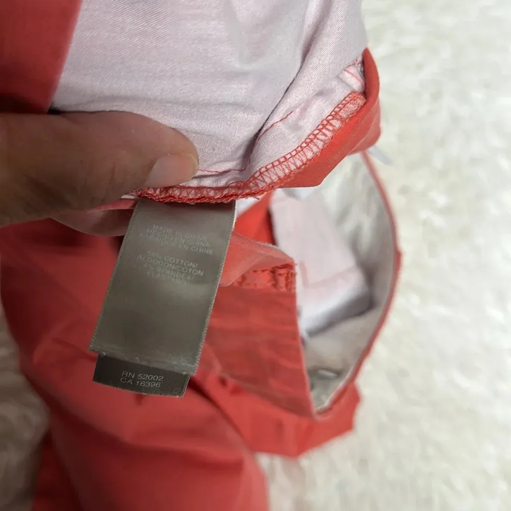 Liz Claiborne Sloane Bermuda Shorts Melon Color Sz16 - Image 5