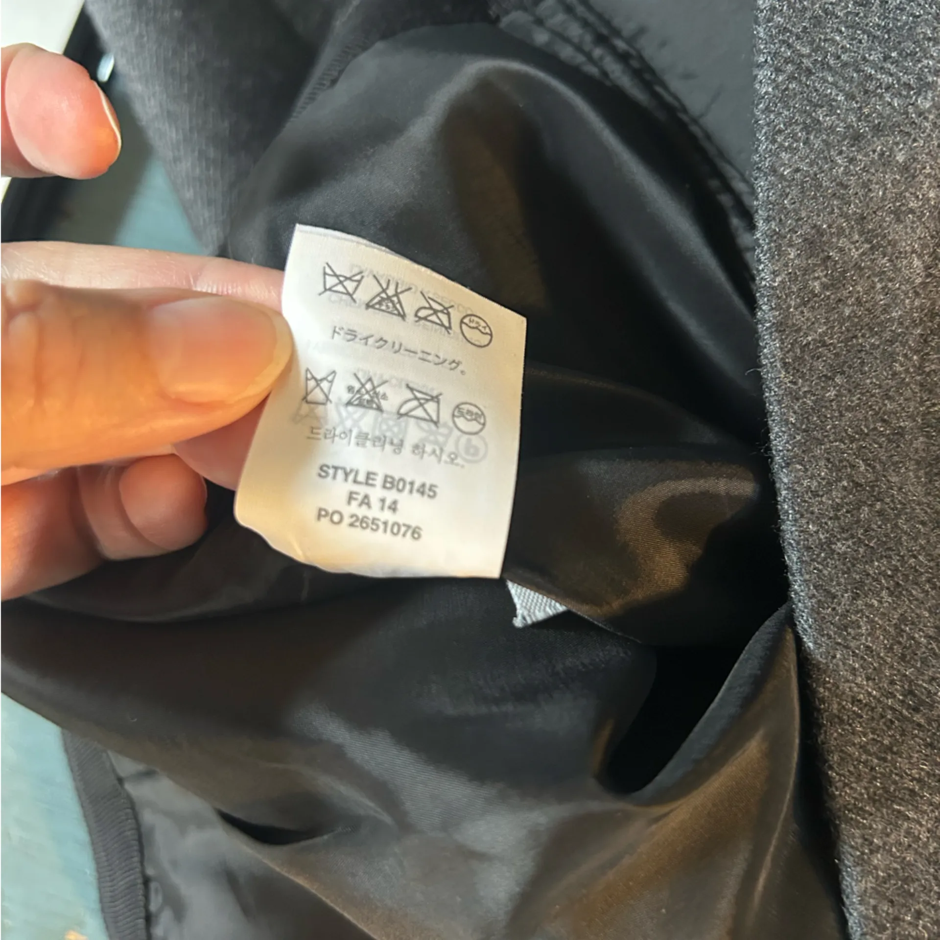 J. Crew Dark Gray Wool & Black Pencil Skirt with Zipper Detail | Size 6 - Image 6