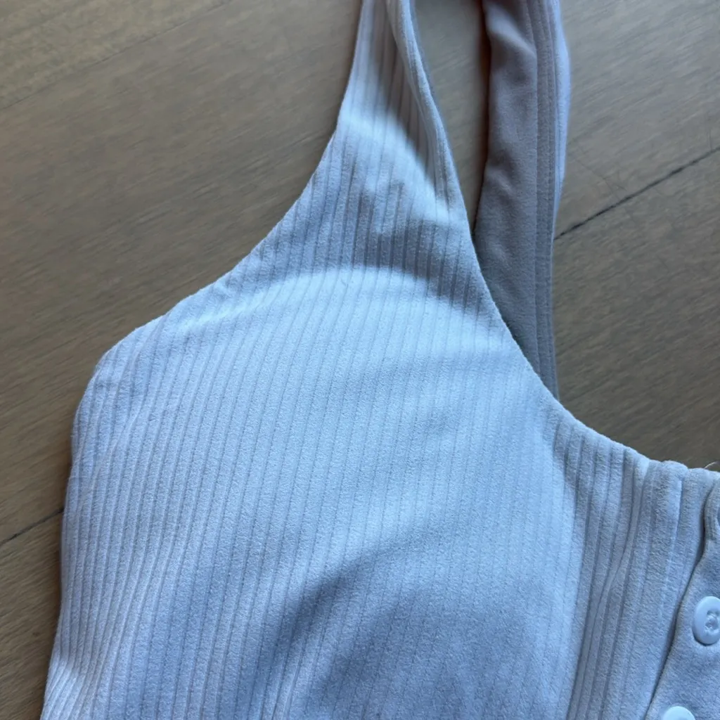 Lululemon Align Ribbed Henley Tank Top, Bone - Image 5