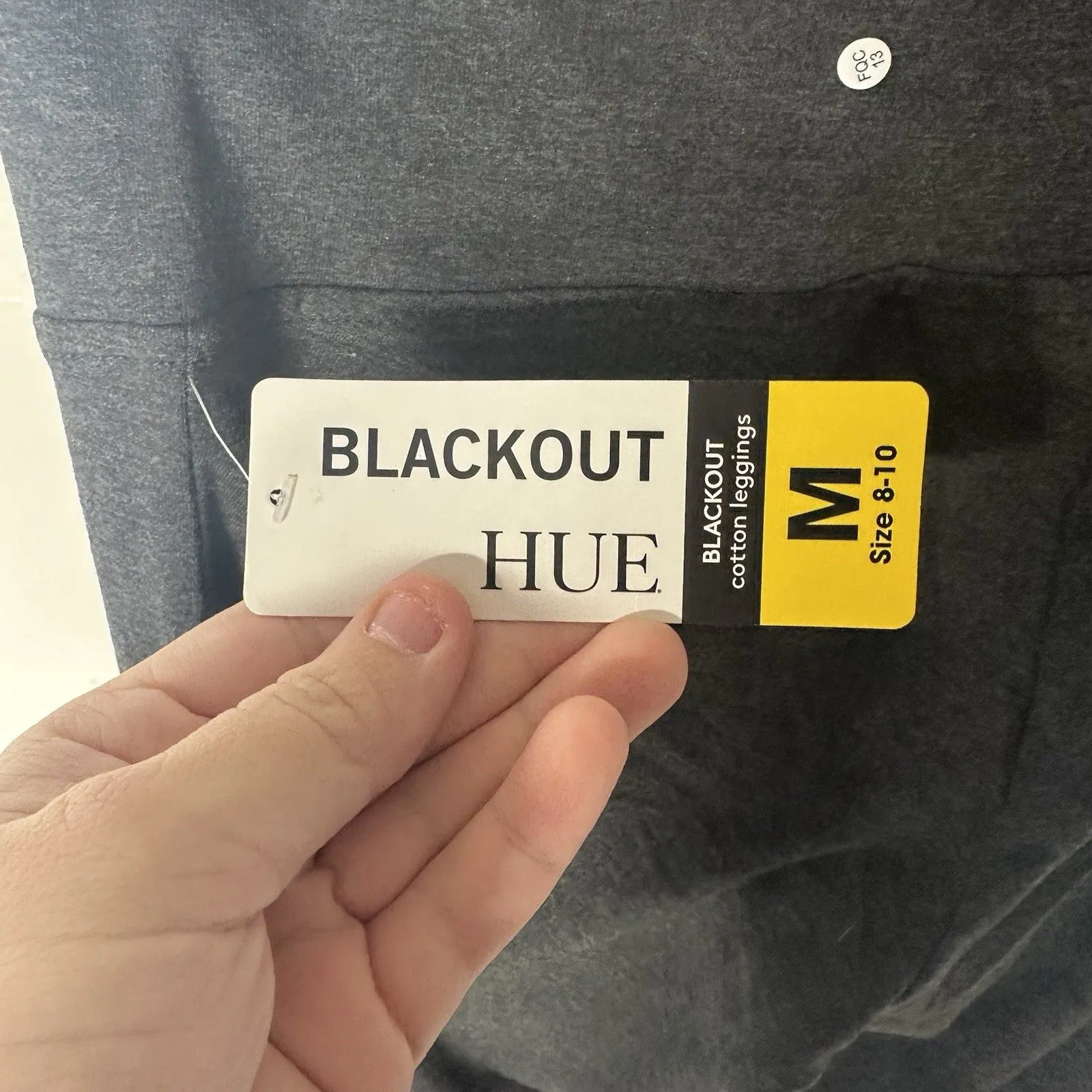 Blackout Hue Women’s Dark Grey Leggings Stretch Comfort Activewear Size M - Image 6