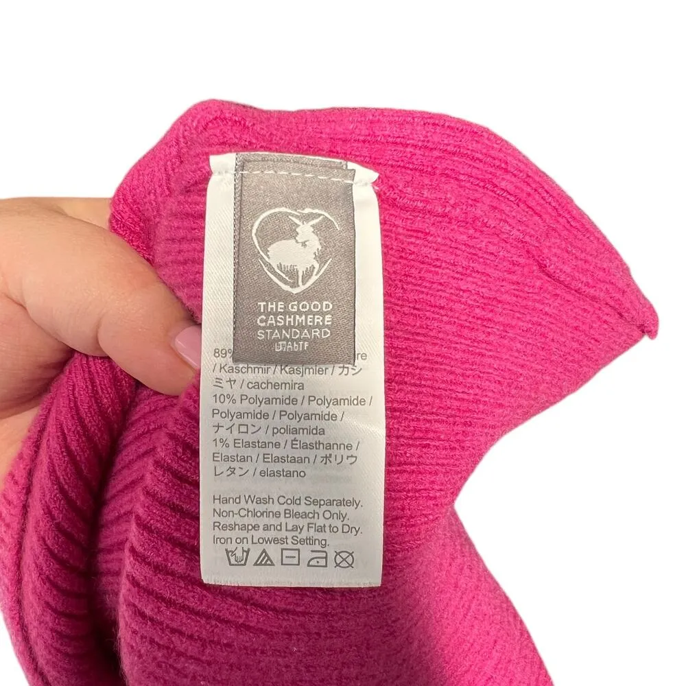 J. Crew Cashmere-Blend Cropped‎ Sweater-Tank Icy Rose Pink Size XXL - Image 12