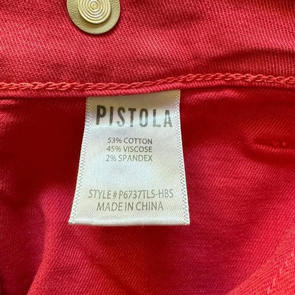 PISTOLA Erin High Rise Utility Crop Pant Straight Leg Patch Pocket NWT Sz 33 - Image 8