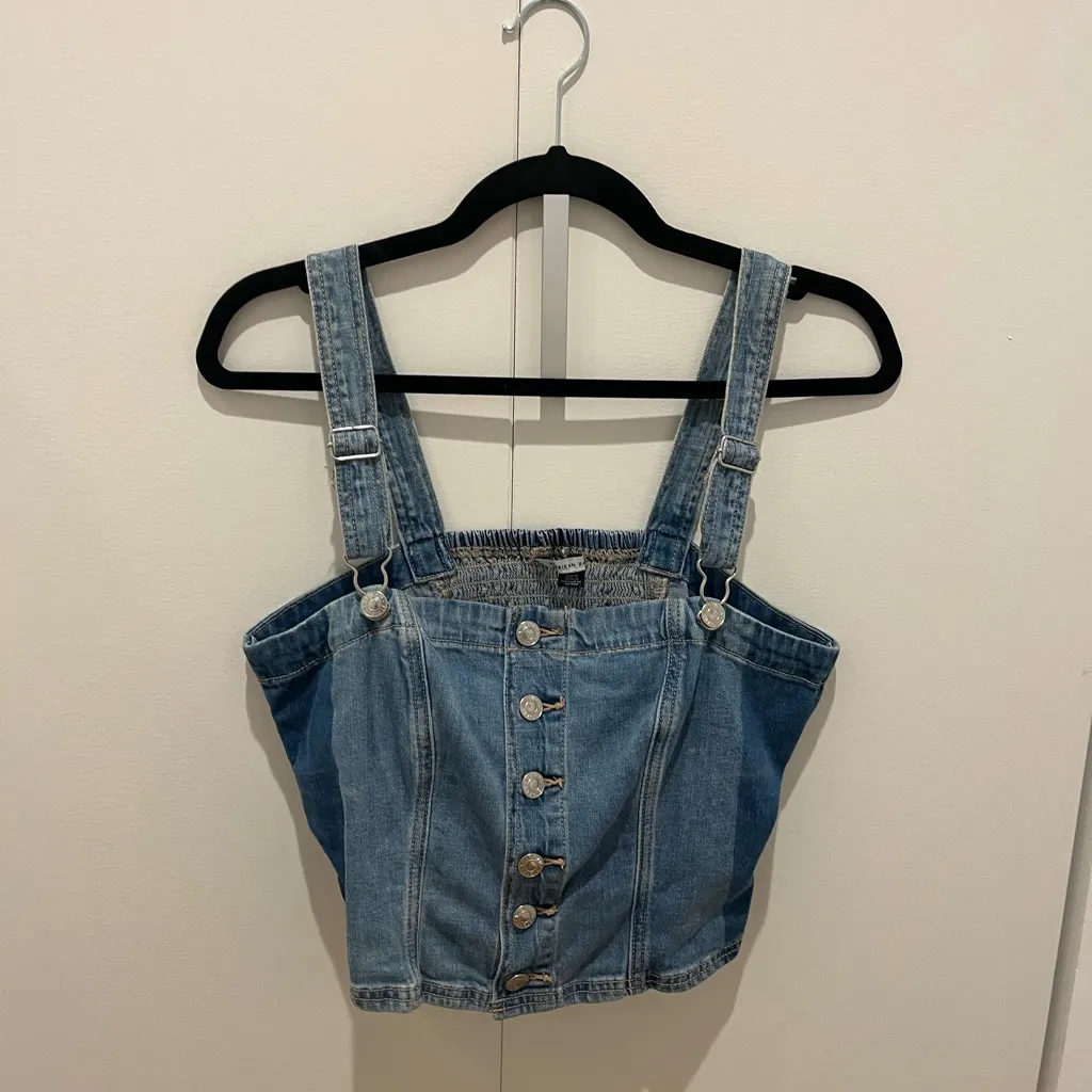 Stylish Blue Denim Jean corset top - Image 3