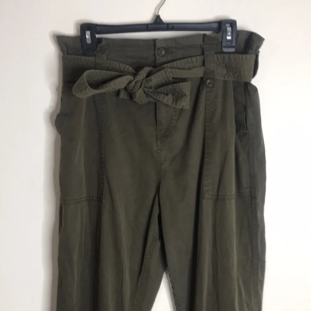 Topshop ladies casual utility pants with wrap belt size 10 - Image 2
