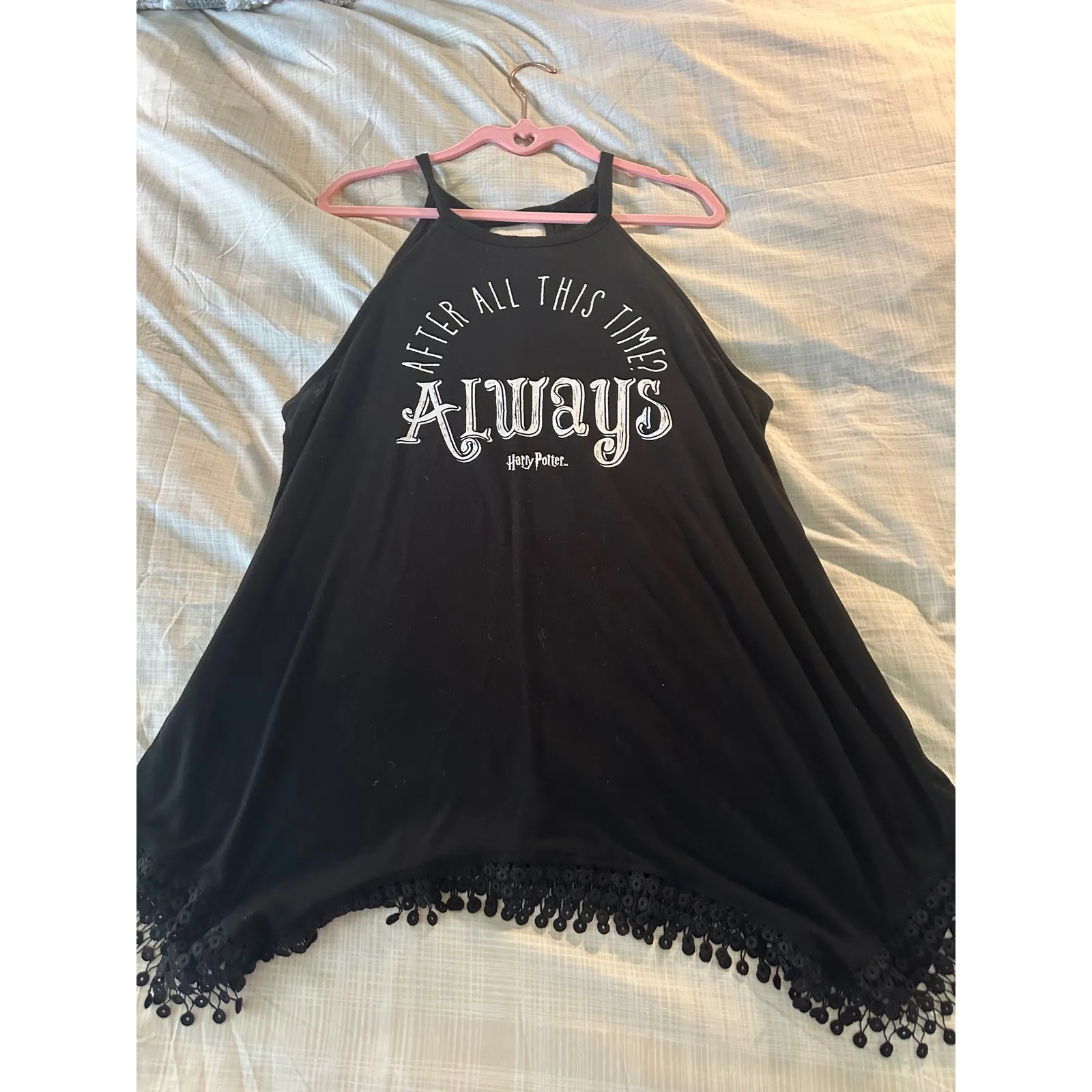 Harry‎ Potter Tanktop Always Graphic Black Sleeveless Casual Women's - Image 4