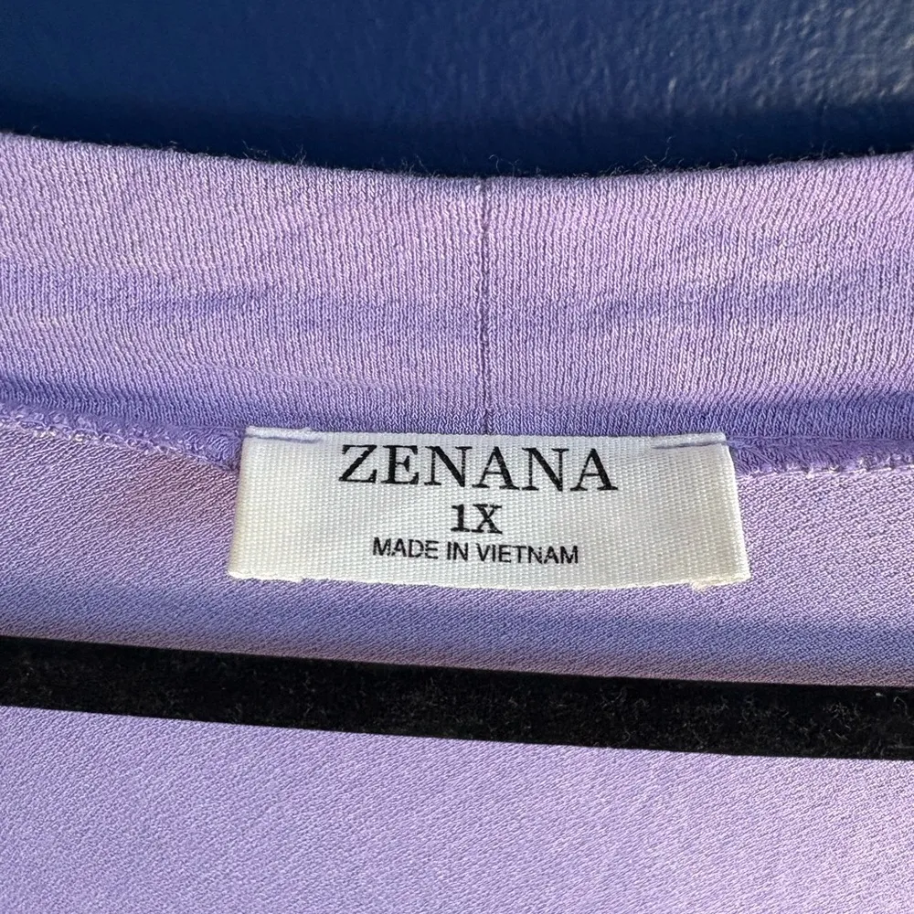 Zenana Outfitters Purple Open-Front Cardigan Sweater - Image 4