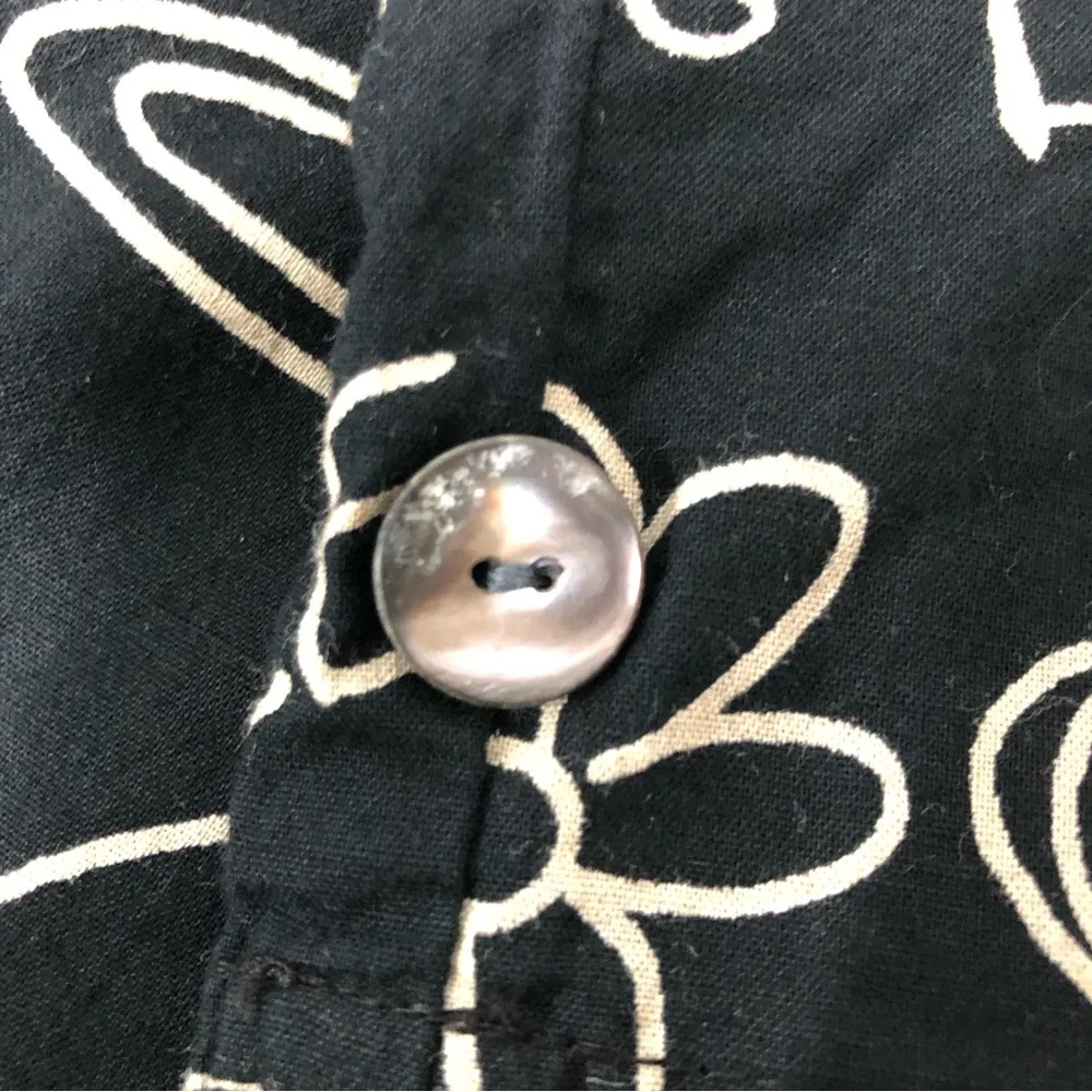 Chico’s design size 2 black novelty print pants huge pockets drawstring cat - Image 12