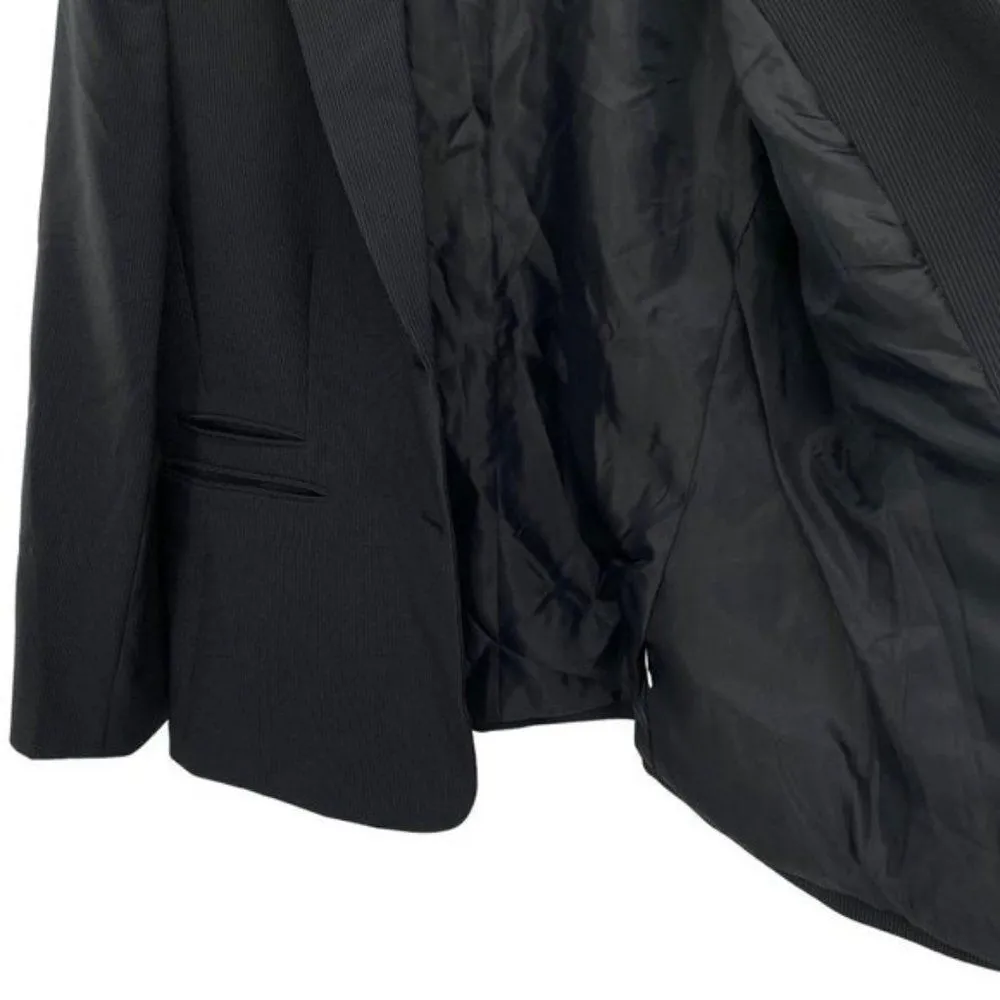 Tahari Arthur S. Levine Women’s Black Fitted Pinstripe Blazer Jacket Size 14 - Image 10