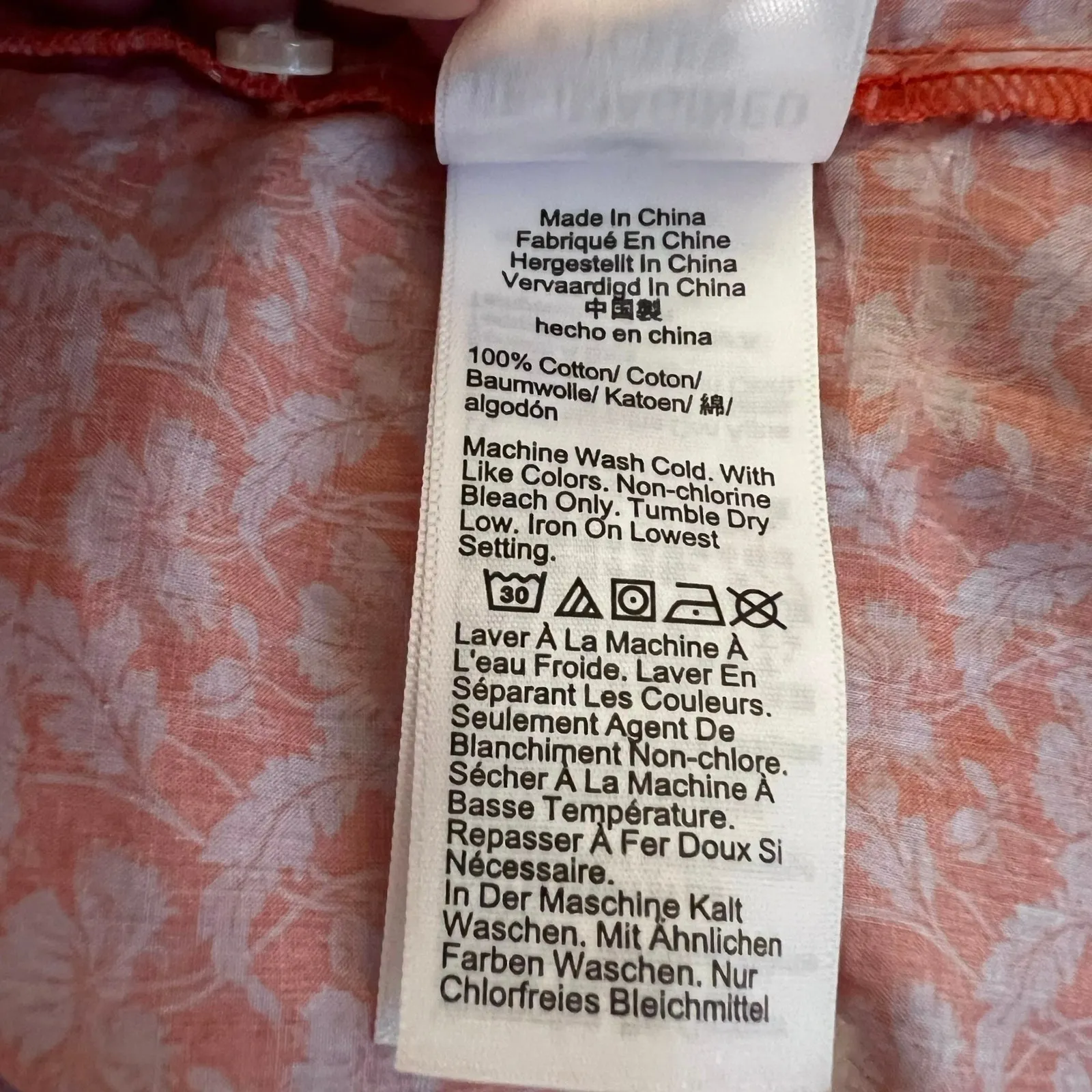 J. Crew Liberty Fabric Toutouayette Red Puff Sleeve Scoop Neck Shirt Medium Pink - Image 9