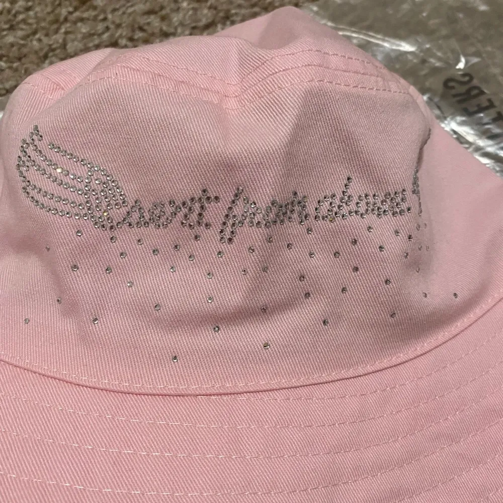 Urban Outfitters Y2K Rhinestone Bucket Hat NWT - Pink - Image 6