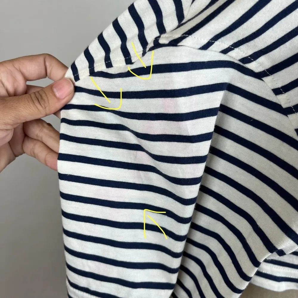 Ba&sh Alta Striped Cropped Tee - Image 6