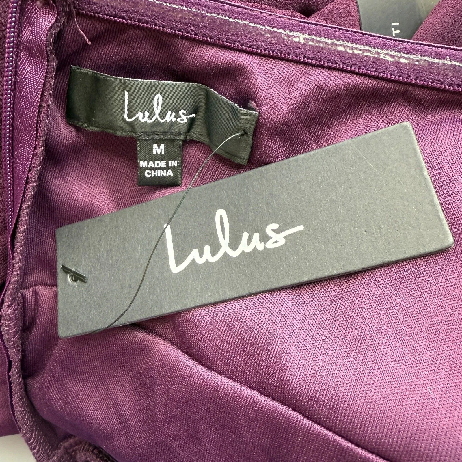 Lulus Gorgeous Essence Dark Purple Strapless Tiered Maxi Dress Size Medium - Image 11