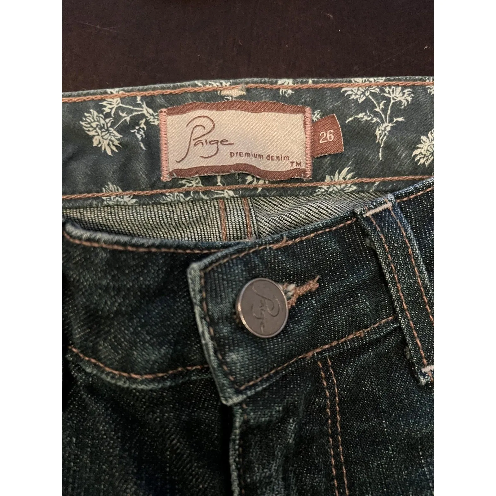 Paige Jeans Womens 26 Blue Hollywood Hills Capri Premium Stretch Denim USA - Image 7