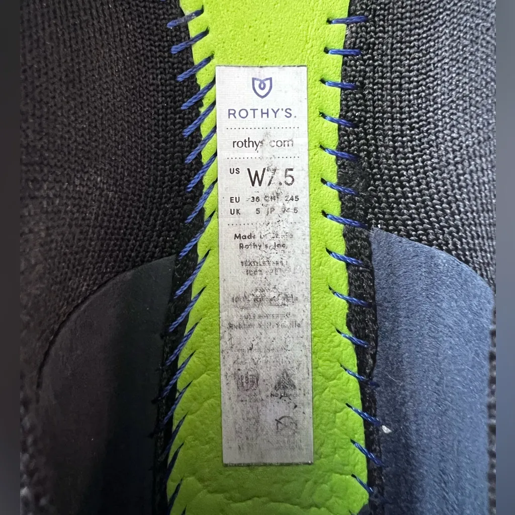 Rothy's Black The Point Black Solid Flat Comfort Capsule Quiet Luxury - W 7.5 - Image 9